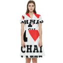 I love chai latte Short Sleeve Waist Detail Dress View1