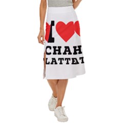 I Love Chai Latte Midi Panel Skirt by ilovewhateva