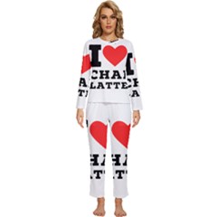 I Love Chai Latte Womens  Long Sleeve Lightweight Pajamas Set by ilovewhateva