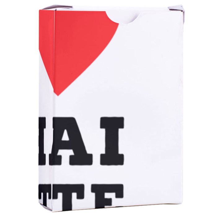 I love chai latte Playing Cards Single Design (Rectangle) with Custom Box