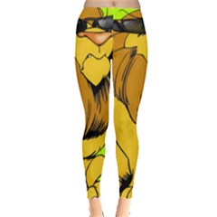 Lion Cartoon Parody Leggings  by danenraven