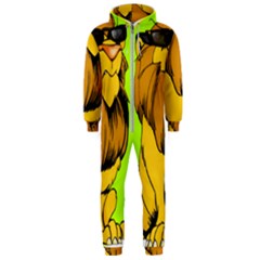 Lion Cartoon Parody Hooded Jumpsuit (men) by danenraven