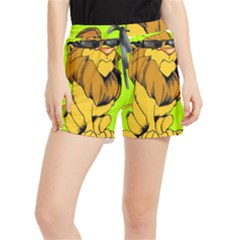 Lion Cartoon Parody Women s Runner Shorts by danenraven