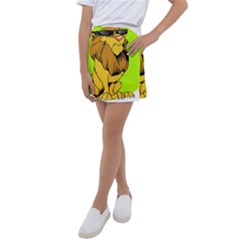 Lion Cartoon Parody Kids  Tennis Skirt by danenraven