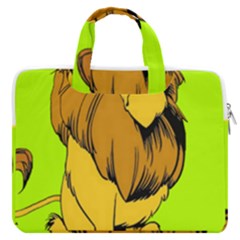 Lion Cartoon Parody Macbook Pro 13  Double Pocket Laptop Bag by danenraven