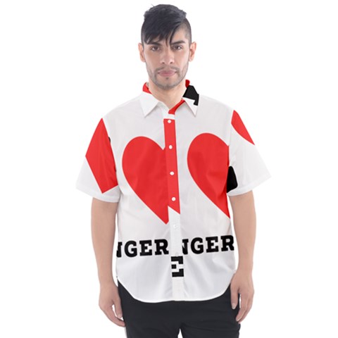 I Love Tangerine Men s Short Sleeve Shirt by ilovewhateva