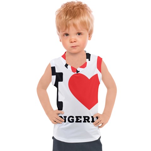 I Love Tangerine Kids  Sport Tank Top by ilovewhateva