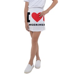 I Love Tangerine Kids  Tennis Skirt by ilovewhateva