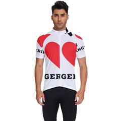 I Love Tangerine Men s Short Sleeve Cycling Jersey by ilovewhateva