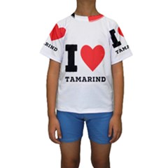 I Love Tamarind Kids  Short Sleeve Swimwear by ilovewhateva