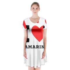 I Love Tamarind Short Sleeve V-neck Flare Dress by ilovewhateva