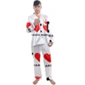 I love tamarind Men s Long Sleeve Satin Pajamas Set View1