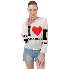 I Love Tamarind Banded Bottom Chiffon Top by ilovewhateva