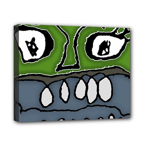 Extreme Closeup Angry Monster Vampire Canvas 10  X 8  (stretched) by dflcprintsclothing