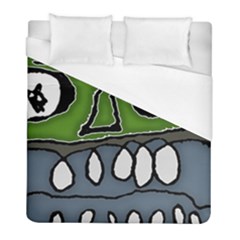 Extreme Closeup Angry Monster Vampire Duvet Cover (full/ Double Size) by dflcprintsclothing