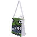 Extreme Closeup Angry Monster Vampire Crossbody Backpack View1