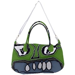 Extreme Closeup Angry Monster Vampire Removable Strap Handbag