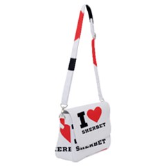 I Love Sherbet Shoulder Bag With Back Zipper by ilovewhateva