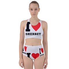 I Love Sherbet Racer Back Bikini Set by ilovewhateva