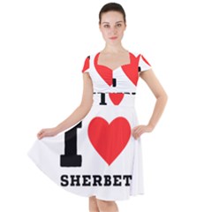 I Love Sherbet Cap Sleeve Midi Dress by ilovewhateva