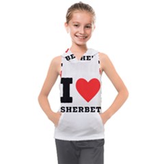 I Love Sherbet Kids  Sleeveless Hoodie by ilovewhateva