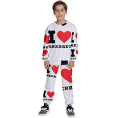 I love sherbet Kids  Sweatshirt set