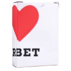 I Love Sherbet Playing Cards Single Design (rectangle) With Custom Box by ilovewhateva