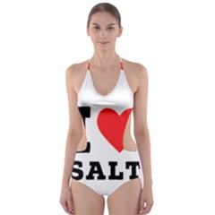 I Love Salt Cut-out One Piece Swimsuit by ilovewhateva