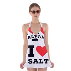 I Love Salt Halter Dress Swimsuit  by ilovewhateva