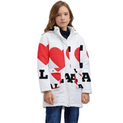 I Love Salt Kids  Hooded Longline Puffer Jacket by ilovewhateva