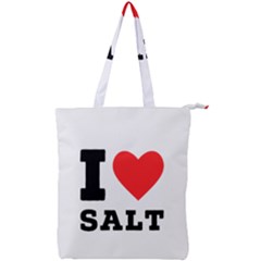 I Love Salt Double Zip Up Tote Bag by ilovewhateva