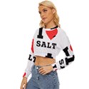 I love salt Lightweight Long Sleeve Sweatshirt View2