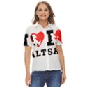 I love salt Women s Short Sleeve Double Pocket Shirt View1