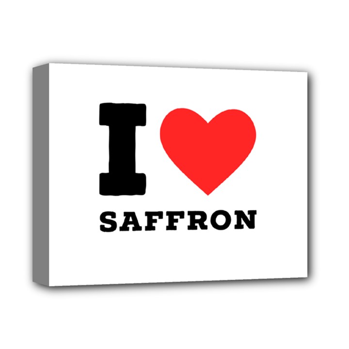 I love saffron Deluxe Canvas 14  x 11  (Stretched)