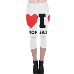 I Love Saffron Capri Leggings  by ilovewhateva