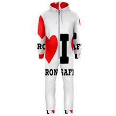 I Love Saffron Hooded Jumpsuit (men) by ilovewhateva