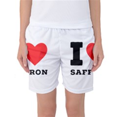 I Love Saffron Women s Basketball Shorts by ilovewhateva