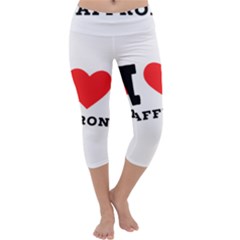 I Love Saffron Capri Yoga Leggings by ilovewhateva