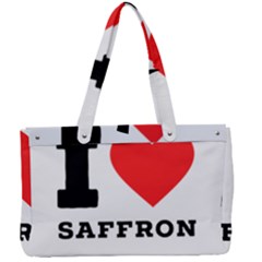 I Love Saffron Canvas Work Bag by ilovewhateva