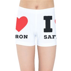 I Love Saffron Kids  Sports Shorts by ilovewhateva