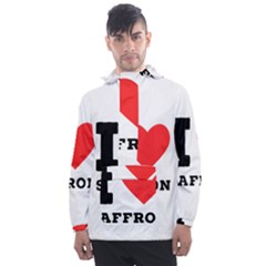 I Love Saffron Men s Front Pocket Pullover Windbreaker by ilovewhateva