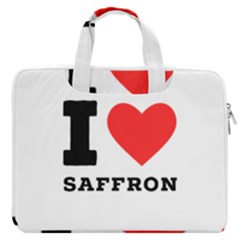 I Love Saffron Macbook Pro 16  Double Pocket Laptop Bag  by ilovewhateva