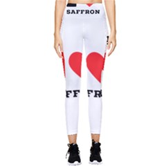 I Love Saffron Pocket Leggings  by ilovewhateva