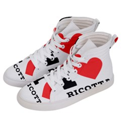 I Love Ricotta Men s Hi-top Skate Sneakers by ilovewhateva