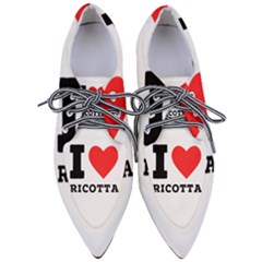 I Love Ricotta Pointed Oxford Shoes by ilovewhateva