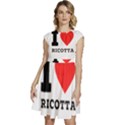 I love ricotta Cap Sleeve High Waist Dress View1