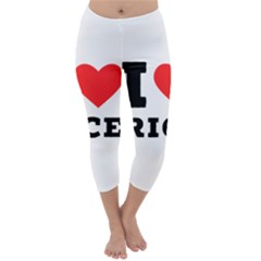 I Love Rice Capri Winter Leggings  by ilovewhateva