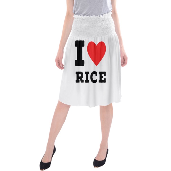 I love rice Midi Beach Skirt