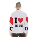 I love rice Men s Windbreaker View2