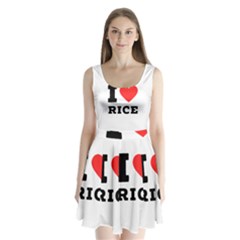 I Love Rice Split Back Mini Dress  by ilovewhateva